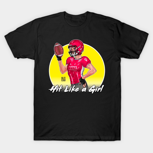 Hit Like A Girl T-Shirt by Mike-EL